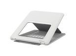 Laptop Ständer Fellowes Breyta™, für 1 Laptop bis 15" & bis 5 kg, höhenverstellbar, zusammenklappbar, B 235 x T 268 x H 14 mm, 100 % Recycling-Kunststoff, weiss