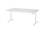 Rau Arbeitstisch Adlatus, elektrisch höhenverstellbar, 22 mm Spanplatte mit Melaminbelag, bis 150 kg, B 2000 x T 1000 x H 720-1120 mm, lichtgrau