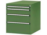 Manuflex Schubladen-Unterbauten, für Werkbank Profi Tiefe 700 mm, resedagrün