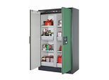 Sicherheitsschrank Typ 90 asecos Q-CLASSIC-90, Flügeltüren, Front Resedagrün, B 1193 x T 615 x H 1953 mm