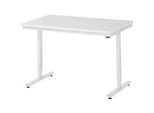 Rau Arbeitstisch Adlatus, elektrisch höhenverstellbar, 22 mm Spanplatte mit Melaminbelag, bis 150 kg, B 1250 x T 800 x H 720-1120 mm, lichtgrau