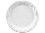 Pappteller, weiss, 230 mm, 100 St.