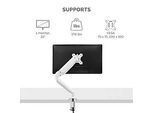 Einzel-Monitorarm Monitorhalterung Fellowes Platinum Series Weiss bis 9kg und 30''