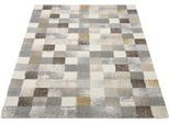 OCI DIE TEPPICHMARKE Teppich »NEW VILLA SQUARES« rechteckig 20 mm Höhe feine Karos, meliert, Wohnzimmer