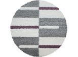 Ayyildiz Teppiche Hochflor-Teppich »Gala Shaggy 2505«, rund, 30 mm Höhe, Wohnzimmer