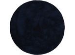 carpetfine Teppich »Silky« rund 20 mm Höhe Shaggy, Langflor, uni, besonders weich, handarbeit