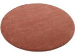 Teppich OCI DIE TEPPICHMARKE "NEW VILLA MELANGE", rot (rosenholz), H:20mm Ø:240cm, Polypropylen (PP), Teppiche, Teppich, maschinell gewebt, strapazierfähig, alle Wohnräume