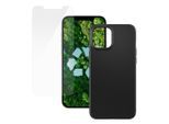 Hülle iPhone 12 Pro Max und schutzfolie - Kunststoff - Schwarz