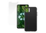 Hülle iPhone 11 Pro Max und schutzfolie - Kunststoff - Schwarz
