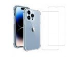 Hülle iPhone 14 Pro Max und 2 schutzfolien - TPU - Transparent