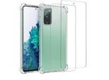 Hülle Galaxy S20 FE und 2 schutzfolien - TPU - Transparent