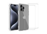Hülle iPhone 16 Pro Max und 2 schutzfolien - TPU - Transparent