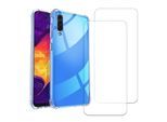 Hülle Galaxy A50 und 2 schutzfolien - TPU - Transparent