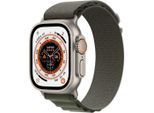 Apple Watch Ultra (2022) GPS + Cellular 49 mm - Titan Titan Natur - Alpine loop Grün