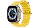 Apple Watch Ultra (2022) GPS + Cellular 49 mm - Titan Titan Natur - Ocean Armband Gelb