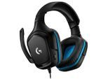 Logitech G432 Kopfhörer gaming mit kabel mit Mikrofon - Schwarz/Blau