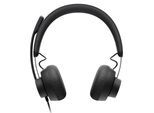 Logitech Zone Wired Kopfhörer Noise cancelling mit kabel mit Mikrofon - Schwarz