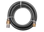 vidaXL Saugschlauch mit Messing-Anschlüssen 15 m 25 mm Schwarz