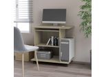 vidaXL Schreibtisch Sonoma-Eiche 80x50x75 cm Holzwerkstoff