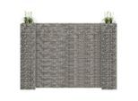 vidaXL H-förmiger Gabionen-Pflanzkorb Stahldraht 260x40x180 cm