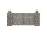 vidaXL H-förmiger Gabionen-Pflanzkorb Stahldraht 260x40x100 cm