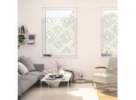 LICHTBLICK ORIGINAL Fensterfolie »Fensterfolie selbstklebend, Sichtschutz, Stripy Boho Rectangle - Beige«, 1 St., blickdicht, glattstatisch haftend