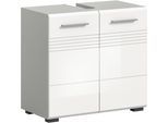 welltime Waschbeckenunterschrank »Calcio, Breite 60 cm, 2 Türen, 1 Einlegeboden, geteilte Rückwand«, MDF Front, Badschrank, Bad-Möbel, Badezimmer