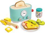 Hape Kinder-Toaster »Kling, Pop-Up-Toaster-Set«, (12 tlg.), aus Holz