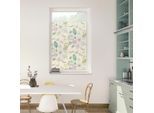 LICHTBLICK ORIGINAL Fensterfolie »Fensterfolie selbstklebend, Sichtschutz, My Bohemian Garden - Bunt«, 1 St., blickdicht, glattstatisch haftend
