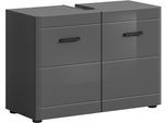 welltime Waschbeckenunterschrank »Doux, Breite 80 cm, 2 Türen, 1 Einlegeboden, geteilte Rückwand«, MDF Front, Badschrank, Bad-Möbel, Badezimmer
