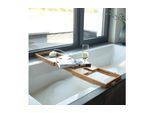 Zeller Present Badewannenbrücke »mit Glashalter Braun«, Holzart: Bambus (China)