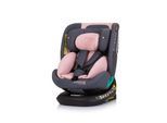 Chipolino i-Size Kindersitz Supreme (40-150 cm) verstellbar 360° drehbar Isofix rosa