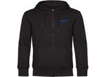 multifanshop Kapuzen Sweatshirt Jacke - Karlsruhe - Herzschlag - Druck blau - Sweat