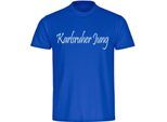 multifanshop Herren T-Shirt - Karlsruhe - Karslruher Jung - Druck weiß - Männer