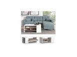 Vicco Couchtisch Sofatisch Kaffeetisch Fabien Weiß Sonoma Wohnzimmer Tisch 110x45 cm modern Ablage Fach Schublade Beistelltisch Stubentisch