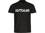 multifanshop Herren T-Shirt - Deutschland - Textmarker - Druck weiß - Männer