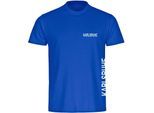 multifanshop Kinder T-Shirt - Karlsruhe - Brust & Seite - Druck weiß - Kind