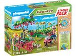 Playmobil® Konstruktions-Spielset »Starter Pack, Bauernhof Gemüsegarten (71380), Country«, (91 St.), teilweise aus...