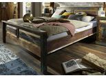 SIT Massivholzbett »Riverboat«, aus recyceltem Altholz, Shabby Chic, Vintage