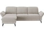 sit&more Ecksofa »Leandro L-Form«, Wahlweise mit Bett-, Kopfteil - und Armlehnfunktion, sowie Bettkasten