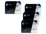 HP Original 643A Toner 4er Set schwarz, cyan, magenta, gelb