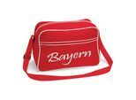 multifanshop Retrotasche - Bayern - Schriftzug - Druck weiß - Tasche