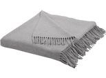Plaid "Mila", silber (silberfarben), B:130cm L:170cm, Schurwolle, GUIDO MARIA KRETSCHMER HOME & LIVING, Wohndecken, aus 100% Schurwolle, Kuscheldecke
