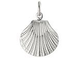 Kettenanhänger JOBO "Anhänger Muschel", silber (silber 925), Schmuckanhänger, Damen, Silber 925 (Sterlingsilber), Kettenanhänger, 925 Silber