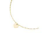 Kette mit Anhänger SMART JEWEL "Herz-Anhänger an Fantasiekette, Silber 925", gold, Halsketten, Damen, 45cm, Silber 925 (Sterlingsilber)