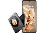 NUBIA Smartphone "nubia Flip 5G", schwarz, 256 GB, Mobiltelefone