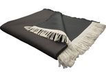 Wohndecke ADAM "Scandi Pinot", grau (anthrazit), B:145cm L:190cm, Baumwolle, Wohndecken, Wohndecke, im schlichten Design, Kuscheldecke