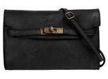 Umhängetasche SAMANTHA LOOK, Mädchen, Gr. B/H/T: 23cm x 16cm x 3cm onesize, schwarz, Leder, Taschen Umhängetasche, echt Leder, Made in Italy
