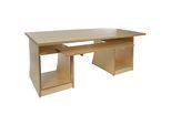 MUSIC STORE MAXXstation Birke lackiert 2x1m, KB-Auszug, 2x 10HE-UB