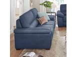 3-Sitzer CALIA ITALIA "Gaia, Sofa im edlen Design und mit erstklassigem Sitzkomfort", blau, B:210cm H:92cm T:97cm, Luxus-Microfaser Ginevra (100% Polyester), Sofas, aus pflegeleichtem Luxus-Microfaser Ginevra Hydro Care
